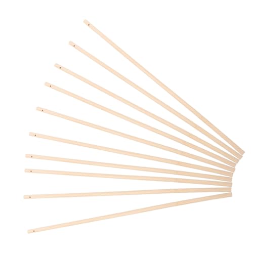 Gogogmee 10 Stück Holzlaternen Griffe für DIY Projekte Lange Laternen Sticks Bastelzubehör für Feste und Feiern Kinderlaternen und Kreative Bastelarbeiten Holzstäbe von Gogogmee