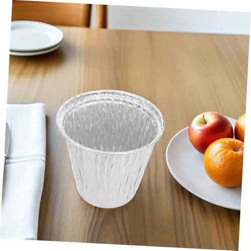 Gogogmee 10 Stück Teiliges Einweg Aluminiumfolie Grease Bucket Liner Tiefgezogen BBQ Tropfbecher Einlagen Hitzebeständig Leicht Tragbar für Outdoor Grillen Camping Vielseitig für Fettfang von Gogogmee