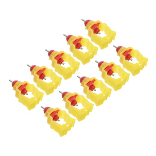 Gogogmee 10 Stück Teiliges Hühnertränken Robuste Automatische Geflügeltränke mit Langlebigen Trinknippeln Einfache Geeignet für Hühner Enten und Geflügel im Stall Gogogmee 10 Stück Teiliges Hühnertränken Robuste Automatische Geflügeltränke mit Langlebigen Trinknippeln Einfache Geeignet für Hühner Enten und Geflügel im Stall von Gogogmee