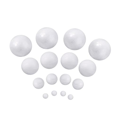 Gogogmee 10 Stück Teiliges Schaumstoffkugeln Weiß Glatte Oberfläche Hochdicht für DIY Bastelarbeiten Handwerksprojekte und Partydekorationen Kinderfreundlich Vielseitig Einsetzbar von Gogogmee