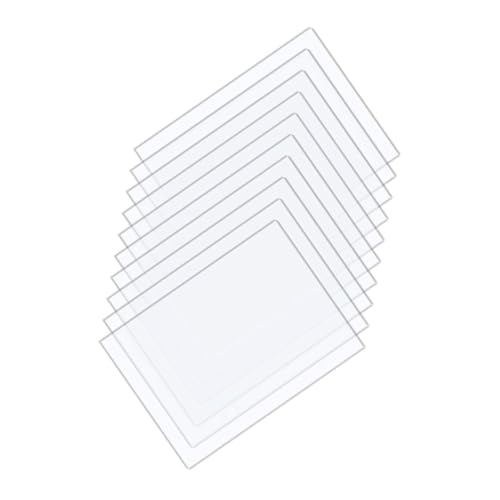 Gogogmee 10 Stück Teiliges Transparente Acrylplatten für DIY Projekte Schreibbare Oberfläche für Designs für Bilderrahmen und Ausstellungenx von Gogogmee