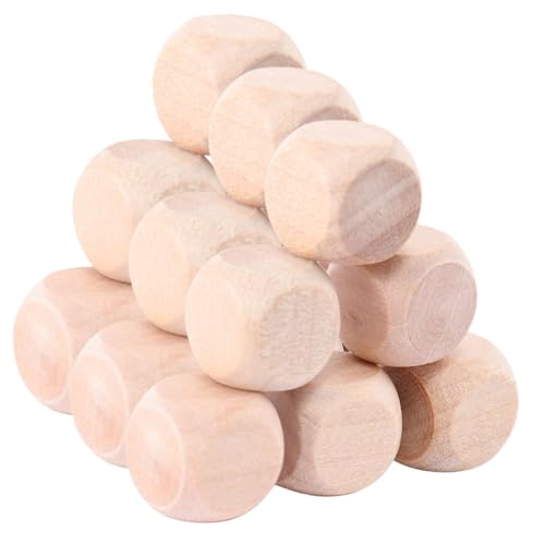 Gogogmee 100 Stück Blanko Holzwürfel Unbehandelte Sechsseitige Würfel aus Holz DIY Bastelklötzchen für Kreative Spielwürfel zum Bemalen und Holzspielzeug für Jungen und Mädchen Gogogmee 100 Stück Blanko Holzwürfel Unbehandelte Sechsseitige Würfel aus Holz DIY Bastelklötzchen für Kreative Spielwürfel zum Bemalen und Holzspielzeug für Jungen und Mädchen von Gogogmee