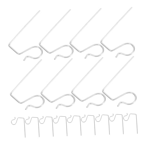 Gogogmee 100 Stück Metall Haken für Weihnachtsbeleuchtung Wetterfeste Outdoor Lichtclips mit Schutzbeschichtung Einfache Montage Langlebig für Ganzjährige Dekoration Geeignet für von Gogogmee