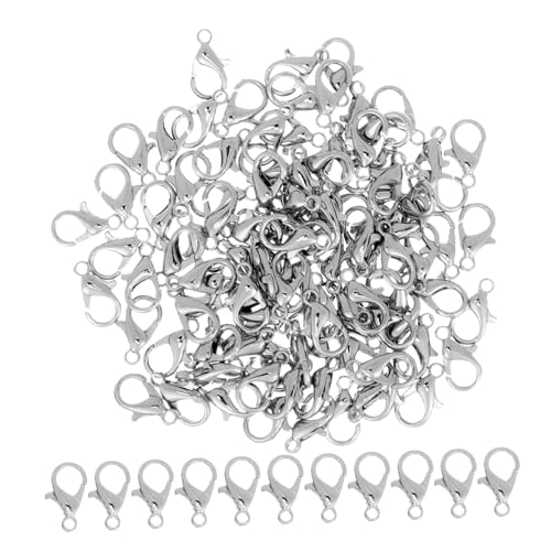Gogogmee 100 Stück Metalllegierung Karabinerverschlüsse Robust Langlebig Drehbar für DIY Schmuckherstellung Armbänder Halsketten Zubehör Clips Verschlüsse Gogogmee 100 Stück Metalllegierung Karabinerverschlüsse Robust Langlebig Drehbar für DIY Schmuckherstellung Armbänder Halsketten Zubehör Clips Verschlüsse von Gogogmee