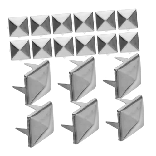Gogogmee 100 Stück Quadratische Vier klauen nieten aus Robustem Eisen Stabile Punk accessoires für Kleidung Taschen Schuhe für DIY handwerk und Langlebige Metallspitzen von Gogogmee