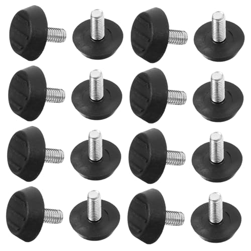 Gogogmee 100 Stück Verstellbare Möbelgleiter aus Gummi und Eisen rutschfeste Möbelfüße mit Schraubgewinde Höhenverstellbare Tischbein nivellierer für Innenbereich Bodenschonend und Gogogmee 100 Stück Verstellbare Möbelgleiter aus Gummi und Eisen rutschfeste Möbelfüße mit Schraubgewinde Höhenverstellbare Tischbein nivellierer für Innenbereich Bodenschonend und von Gogogmee