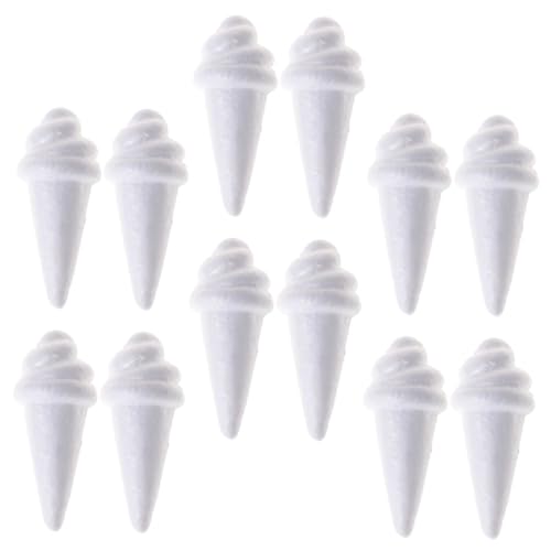 Gogogmee 12 Stück Teiliges DIY Schaumstoff Eiscreme Modell Weiße Handbemalbare Eisformen zum Basteln Vielseitige Dekorations und Lernspielzeug für Kreative und Kunstprojekte Gogogmee 12 Stück Teiliges DIY Schaumstoff Eiscreme Modell Weiße Handbemalbare Eisformen zum Basteln Vielseitige Dekorations und Lernspielzeug für Kreative und Kunstprojekte von Gogogmee