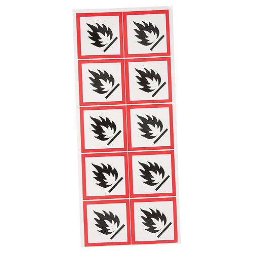 Gogogmee 1Blatt Bogen Warnschilder Aufkleber für Brennbare Flüssigkeiten Selbstklebende PVC Sicherheitszeichen für Brandgefahr Klare Erkennung Feuergefährdeten Bereichen Gogogmee 1Blatt Bogen Warnschilder Aufkleber für Brennbare Flüssigkeiten Selbstklebende PVC Sicherheitszeichen für Brandgefahr Klare Erkennung Feuergefährdeten Bereichen von Gogogmee
