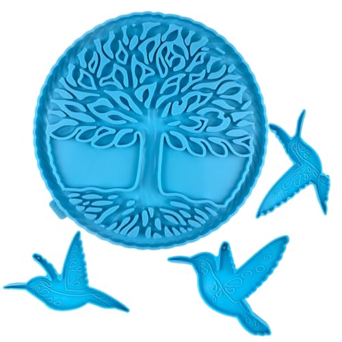 Gogogmee 1Satz Epoxidform DIY Baum Wanddekoration Silikonform für Kreative Kunstwerke Langlebig und Einfach zu Handhaben für Personalisierte von Gogogmee