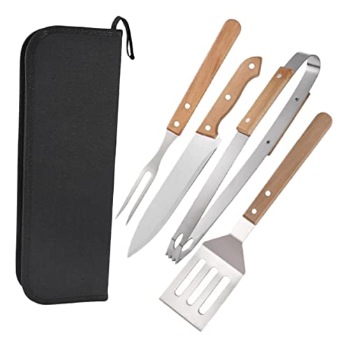 Gogogmee 1Satz Grillbesteck Teiliges BBQ Werkzeug mit Holzgriff Langlebig und Rostfrei für Garten Camping und Grillpartys Gogogmee 1Satz Grillbesteck Teiliges BBQ Werkzeug mit Holzgriff Langlebig und Rostfrei für Garten Camping und Grillpartys von Gogogmee