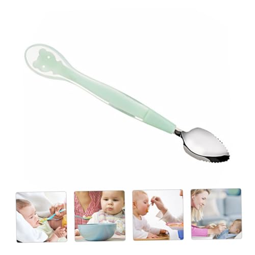 Gogogmee 1Stück Fütterungslöffel für Ergonomischer Fütterungswerkzeug mit Doppeltem Ende für Füttern von Obst und Brei für Kleinkinder und Junge Mädchen Geeignet von Gogogmee
