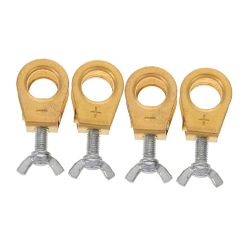 Gogogmee 2 Paare Batteriepolklemmen aus Reinem Messing Schnellverschluss für Pkw batterien Korrosionsbeständige Auto Batterieanschlussklemmen Robuste Klemmen für Einfaches Batteriewechsel Gogogmee 2 Paare Batteriepolklemmen aus Reinem Messing Schnellverschluss für Pkw batterien Korrosionsbeständige Auto Batterieanschlussklemmen Robuste Klemmen für Einfaches Batteriewechsel von Gogogmee