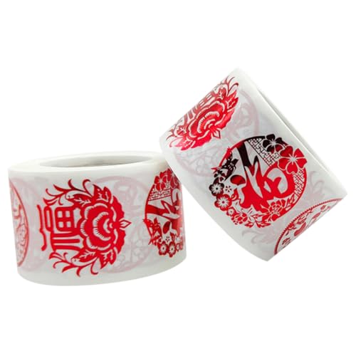 Gogogmee 2 Rollen Chinesische Neujahrsaufkleber Fu Zeichen Geschenklabel Selbstklebend für Umschläge DIY Dekorationen Transparent Goldene Festliche Geschenkverpackung Gogogmee 2 Rollen Chinesische Neujahrsaufkleber Fu Zeichen Geschenklabel Selbstklebend für Umschläge DIY Dekorationen Transparent Goldene Festliche Geschenkverpackung von Gogogmee