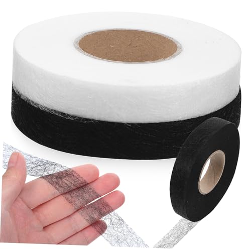 Gogogmee 2 Rollen Doppelseitiges Bügel saumband Stark Klebend Nahtloses Aufbügeln Waschbeständig Vielseitiges Textilkleber band für Kleidung Reparieren und DIY projekte von Gogogmee