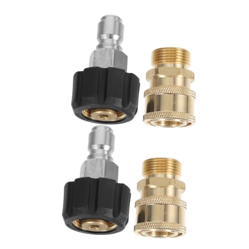 Gogogmee 2 Sätze Zubehör für Hochdruckreinigungsmaschinen Druckabrechnungskupplung Schlauch-Schnellkupplung Hochdruckreiniger Schnellkupplung Schlauchadapter für Hochdruckreiniger Abs von Gogogmee