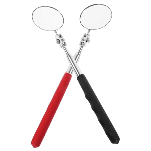 Gogogmee 2 Stck Klappbarer Teleskopischer Auto schweiß Fahrgestell inspektionsspiegel Glas Metall mit Schwarzem und Roter Griff für Kfz prüfung Gogogmee 2 Stck Klappbarer Teleskopischer Auto schweiß Fahrgestell inspektionsspiegel Glas Metall mit Schwarzem und Roter Griff für Kfz prüfung von Gogogmee