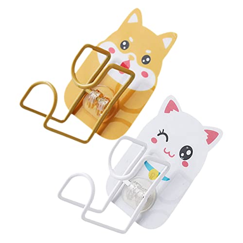 Gogogmee 2 Stck. Selbstklebende Wandhaken mit Süßem Tierdesign Starke Tragkraft Punchfrei Dekorative Badhaken für Waschbecken Küche Schlafzimmer Vielseitige Wandmontage Gogogmee 2 Stck. Selbstklebende Wandhaken mit Süßem Tierdesign Starke Tragkraft Punchfrei Dekorative Badhaken für Waschbecken Küche Schlafzimmer Vielseitige Wandmontage von Gogogmee