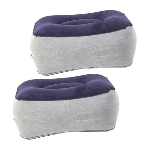 Gogogmee 2 Stück Aufblasbares Fußstützen Kissen PVC Flocking Fußpolster Beinstütze und Nackenstütze Leichtes Reise Fußkissen für Flugzeug Auto Büro Ergonomische Fußablage für Komfort Gogogmee 2 Stück Aufblasbares Fußstützen Kissen PVC Flocking Fußpolster Beinstütze und Nackenstütze Leichtes Reise Fußkissen für Flugzeug Auto Büro Ergonomische Fußablage für Komfort von Gogogmee