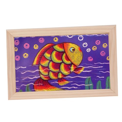 Gogogmee 2 Stück DIY Holz Bilderrahmen Blanko Malerei Display Ständer Handgefertigte Wanddekoration für Mädchen Kunstwerke und Bastelprojekte von Gogogmee