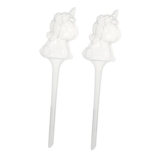 Gogogmee 2 Stück Einhorn Bewässerungstool aus Robustem Automatische Tröpfchenbewässerung für Garten Balkon Zimmerpflanzen Zeitsparend Wassersparend Leicht und Installieren von Gogogmee