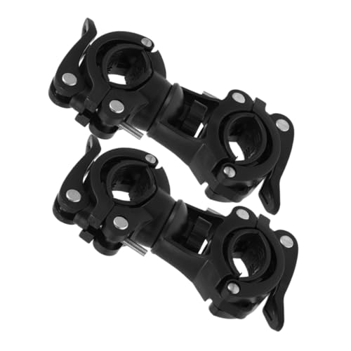 Gogogmee 2 Stück Fahrrad Taschenlampe Halterung Leichte Halterung für Handlampen Dual Schnellentriegelung für Einfache Montage Kompatibel mit Verschiedenen Modellen für Fahrräder von Gogogmee