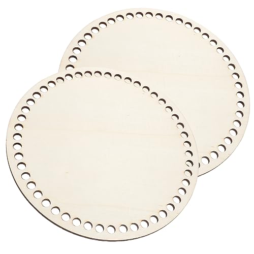 Gogogmee 2 Stück Holz Häkeln Korbboden DIY Korb Basis für Taschen Naturholz für Handtaschen Schultertaschen für Basteln Glatte Oberfläche Sicher und Bequem von Gogogmee