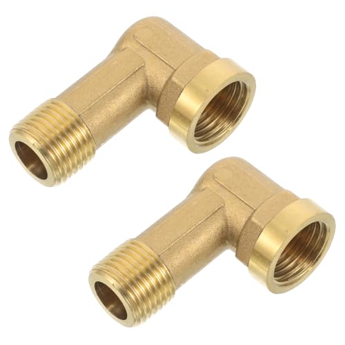 Gogogmee 2 Stück Kupfer Winkelstück Zubehör Hochleistungs Messing Winkelstück Volldurchfluss Messing Gartenschlauch Adapter Rohrverlängerung Schlauch Gogogmee 2 Stück Kupfer Winkelstück Zubehör Hochleistungs Messing Winkelstück Volldurchfluss Messing Gartenschlauch Adapter Rohrverlängerung Schlauch von Gogogmee