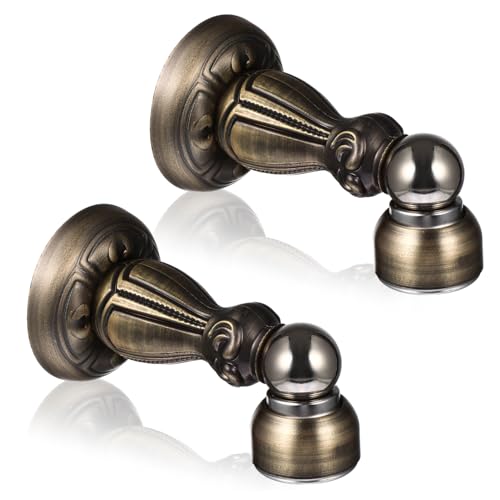 Gogogmee 2 Stück Magnetischer Türstopper aus Robustem Eisen mit Antikem Design Magnetisch Stark Haltend für Leichte und Schwere Türen Geeignet für Wand Bodenmontage für Zuhause Büro und von Gogogmee