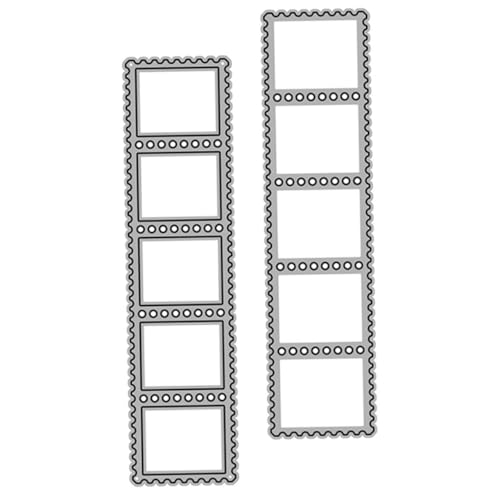 Gogogmee 2 Stück Metall Stanzform Carbonstahl Stabile DIY Stanzschablonen für Scrapbooking Fotoalbum Prägeordner Stempel Selber Machen Langlebig Wiederverwendbar von Gogogmee
