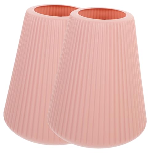 Gogogmee 2 Stück Plastikvasen für Trocken Frischblumen in Dekorative Kleine Vasen für Tischdeko und Wohnraumgestaltung Stilvolle Kunststoffeimer für Zuhause Bürozubehör von Gogogmee