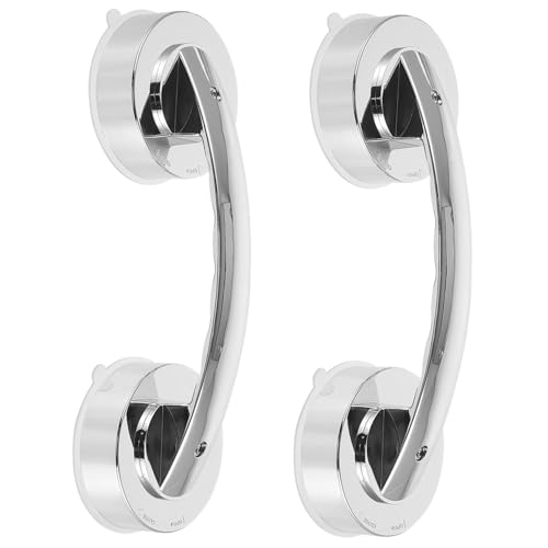 Gogogmee 2 Stück Saugnapf türgriffe aus Kunststoff mit Schrauben Silber für Glas Türen Rutschfeste Haltegriffe für Senioren Bad Dusche Einfache Belastung Gogogmee 2 Stück Saugnapf türgriffe aus Kunststoff mit Schrauben Silber für Glas Türen Rutschfeste Haltegriffe für Senioren Bad Dusche Einfache Belastung von Gogogmee