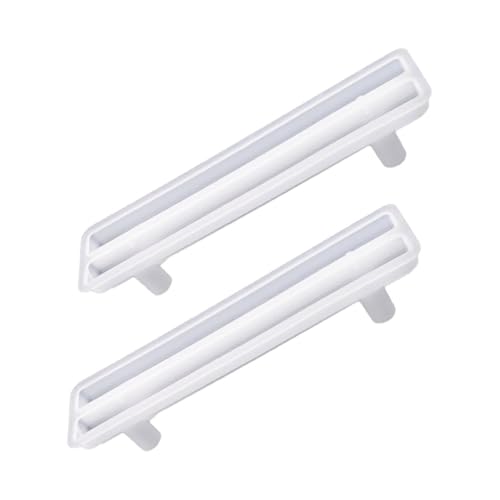 Gogogmee 2 Stück Silikonform Teilig für Teetablett Griffe Dekorative Gießform Lebensmittelechtem Silikon Nahtlose Entformung Glatte Oberfläche für DIY Epoxidharz Projekte und Kreative von Gogogmee