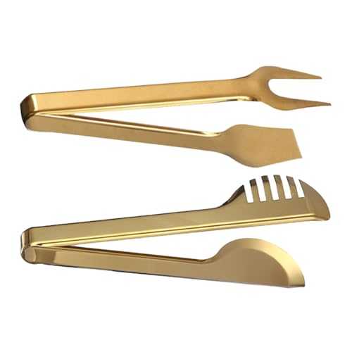 Gogogmee 2 Stück Teiliges Edelstahl Food Tongs Multifunktionale Ergonomische Brot Grillklammern Hitzebeständig Rutschfeste Griffe für Toaster Backform Party und Buffet Gogogmee 2 Stück Teiliges Edelstahl Food Tongs Multifunktionale Ergonomische Brot Grillklammern Hitzebeständig Rutschfeste Griffe für Toaster Backform Party und Buffet von Gogogmee