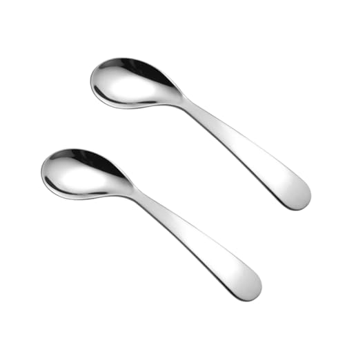 Gogogmee 2 Stück Teiliges Edelstahl Gebogener Lernlöffel für Selbstständiges Essen Kindersicher Ergonomisch Geformt Glatte Kanten Langlebig und Leicht zu Reinigen Gogogmee 2 Stück Teiliges Edelstahl Gebogener Lernlöffel für Selbstständiges Essen Kindersicher Ergonomisch Geformt Glatte Kanten Langlebig und Leicht zu Reinigen von Gogogmee