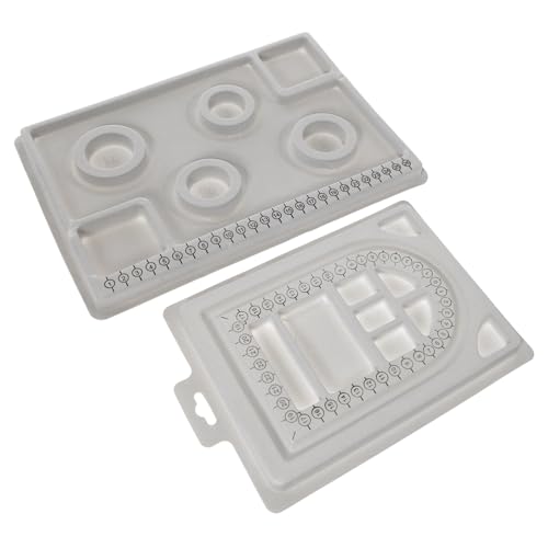Gogogmee 2 Stück Teiliges Perlen Design Board mit Maßeinteilung Praktisches Schmuckherstellungs Organizer Tray für Armbänder und Halsketten DIY Bead Jewelry Design Tray mit Rutschfesten Gogogmee 2 Stück Teiliges Perlen Design Board mit Maßeinteilung Praktisches Schmuckherstellungs Organizer Tray für Armbänder und Halsketten DIY Bead Jewelry Design Tray mit Rutschfesten von Gogogmee