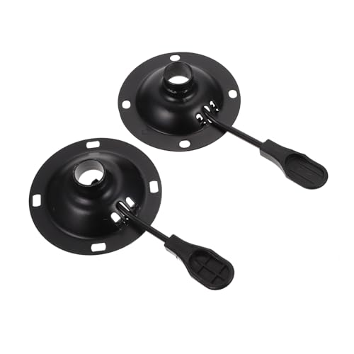 Gogogmee 2 Stück Teiliges Stuhlgestell Montageset Schwarz Drehbarer Stuhlboden Ersatzteile für Bürostühle und Drehstühle Geeignet Leichte Montage von Gogogmee