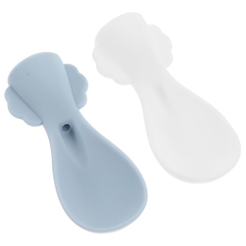 Gogogmee 2 Stück Wiederverwendbare Fütterungslöffel mit Quetschbeutel Aufsatz Ergonomisch Farblich Sortiert Weiß und Blau Trainer Löffel für Selbstständiges Essen und Babynahrung Quetschen Gogogmee 2 Stück Wiederverwendbare Fütterungslöffel mit Quetschbeutel Aufsatz Ergonomisch Farblich Sortiert Weiß und Blau Trainer Löffel für Selbstständiges Essen und Babynahrung Quetschen von Gogogmee