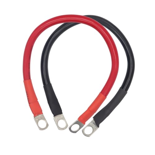 Gogogmee 2 Stück Zweiteiliges Mm² Batteriekabel Kupferleitung mit Roter Plus Braunem Minuspol Flexibel Temperaturbeständig und Langlebig Geeignet als Stromkabel für Autobatterien und von Gogogmee