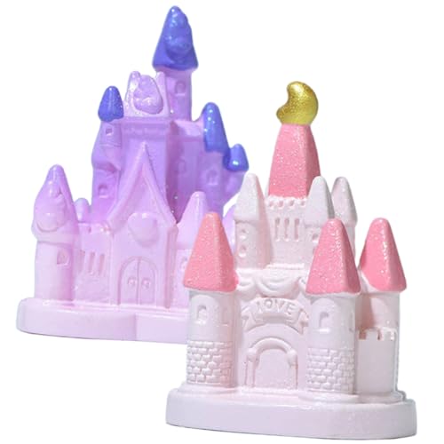 Gogogmee 2 Stücke Teiliges Miniatur Schloss Modell Dekoration Leichte Micro Landschaft Ornamente mit Märchenstil Geeignet für Puppenhaus Gartendeko Kuchenverzierung und Partygeschenke Gogogmee 2 Stücke Teiliges Miniatur Schloss Modell Dekoration Leichte Micro Landschaft Ornamente mit Märchenstil Geeignet für Puppenhaus Gartendeko Kuchenverzierung und Partygeschenke von Gogogmee