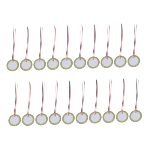 Gogogmee 20 Stück Elektrische Keramik Membranscheiben mit Anschlussdrähten Kupferplatte Diaphragm Disc für Uhren Mikrofone und Akustische Tonabnehmer Gogogmee 20 Stück Elektrische Keramik Membranscheiben mit Anschlussdrähten Kupferplatte Diaphragm Disc für Uhren Mikrofone und Akustische Tonabnehmer von Gogogmee