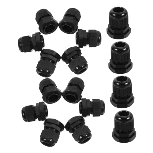 Gogogmee 20 Stück Nylon Kabelverschraubungen Kabelverbinder Kabeldurchführung für Kabel mit Einstellbarem Zugentlastungsring Einfache Installation Schwarz Gogogmee 20 Stück Nylon Kabelverschraubungen Kabelverbinder Kabeldurchführung für Kabel mit Einstellbarem Zugentlastungsring Einfache Installation Schwarz von Gogogmee