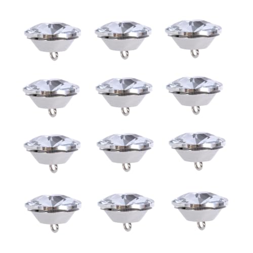 Gogogmee 20 Stück Sofaschnalle Glitzerknöpfe Polsterknöpfe Knopfverzierung Druckknöpfe groß runder Strassknopf Sofa-Nähknöpfe Strassknöpfe Kristalldekorationsknopf Sofa nähen Kristallknöpfe von Gogogmee