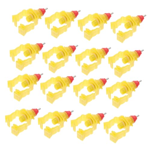 Gogogmee 20 Stück Teiliges Automatisches Wassertränke für Hühner und Geflügel Federklammergesicherter Nippeltrinker Langlebiger Praktischer Wasserspender für Hühner Enten von Gogogmee