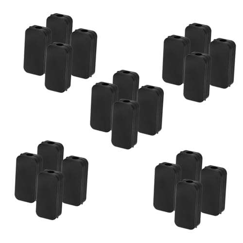 Gogogmee 20 Stück Teiliges Kleine Schwarze Kunststoff Elektroanschlussbox mit Usb-strommodul Kompakte Elektrische Verteilerbox für Schreibtisch Nachttisch Usb-unterstützung Leicht und von Gogogmee