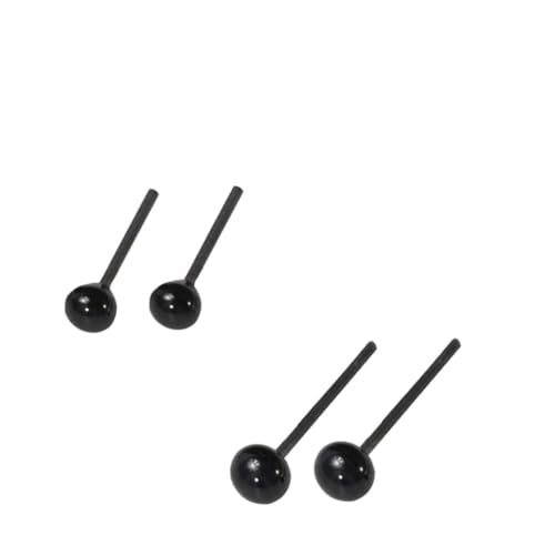 Gogogmee 200 Paare DIY Schwarze Glas sicherheitsaugen für Plüschtiere Puppen und Bastelprojekte Langlebige Tieraugen für Handarbeit und Scrapbooking von Gogogmee
