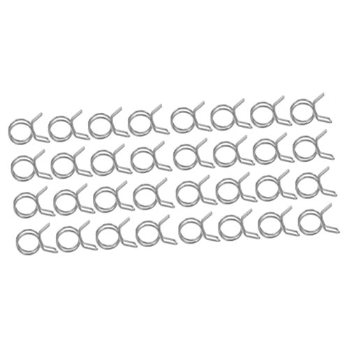 Gogogmee 200 Stk Doppelte Schlauchschellen Federklemmen Tropfbewässerungsset für den Garten federmappen bewässerungssystem zubehör Schellen für Gartenschläuche Clip für Bewässerungsrohre von Gogogmee