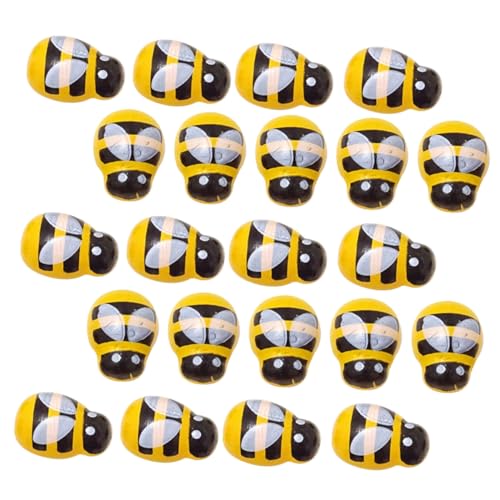 Gogogmee 200 Stück Holz Bienen Dekorationen Selbstklebend für DIY Basteln Garten Schmuck Zubehör Gelb Gogogmee 200 Stück Holz Bienen Dekorationen Selbstklebend für DIY Basteln Garten Schmuck Zubehör Gelb von Gogogmee