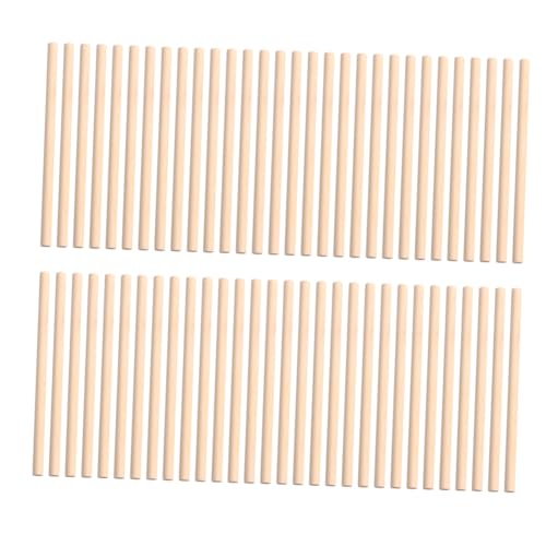 Gogogmee 200 Stück Runde Holzdübel Langlebige Holzstäbe für Modellbau Basteln und DIY projekte Glatte Oberfläche Vielseitig Verwendbar für Holzarbeiten und Spielzeugbau von Gogogmee