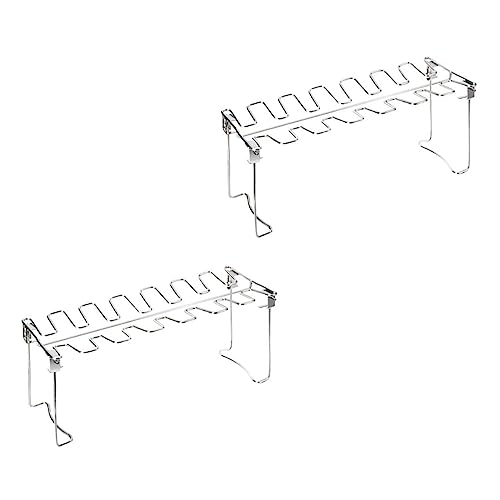 Gogogmee 2Stücke BBQ Röster Rack für Hähnchenschenkel Faltbarer Grillständer für Camping Picknick und Garten Langlebig Reinigen Gogogmee 2Stücke BBQ Röster Rack für Hähnchenschenkel Faltbarer Grillständer für Camping Picknick und Garten Langlebig Reinigen von Gogogmee