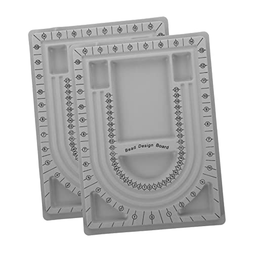 Gogogmee 2 Stück Perlenbrett für Selbstgemacht Schmuckherstellung Perlenplatte mit Maßstab Schmuckdesign Organizer für und Armbänder Bastelzubehör Gogogmee 2 Stück Perlenbrett für Selbstgemacht Schmuckherstellung Perlenplatte mit Maßstab Schmuckdesign Organizer für und Armbänder Bastelzubehör von Gogogmee